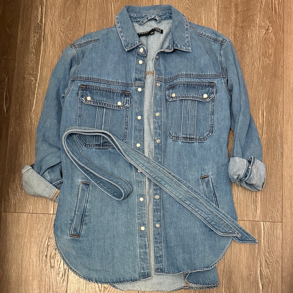 Veronica Beard Blue Denim Shirt jacket shacket
